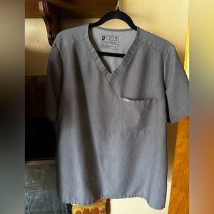 Graphite grey figs scrub top